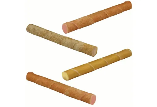 Schecker Gefüllte Kaurollen - 264 g (12 Stück) Hundeleckerli Hundesnack Set- jede Sorte je 3 St., Snack für: Hunde, Knabberspaß