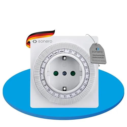 sonero Mechanische Zeitschaltuhr, IP20, 3500 Watt, weiß, 96 Segmente