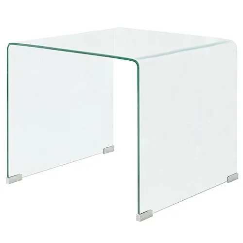 vidaXL Couchtisch aus gehärtetem Glas 49,5x50x45 cm von vidaXL