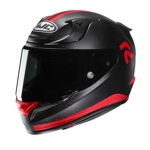 HJC RPHA 12 Enoth MC1SF Integralhelm schwarz, XL - Motorradhelm mit klaren und getönten Visier, leichtes Design aus Fiberglas/Aramid/Carbon, herausnehmbares Komfort-Innenfutter und ausgezeichnete Belüftung für optimalen Tragekomfort.