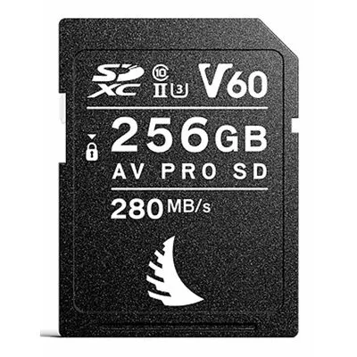 Angelbird SD Card AV PRO UHS-II 256 GB V60 - Speicherkarten: 256 GB Kapazität mit ultraschneller Datenübertragungsrate von bis zu 300 MB/s, ideal für professionelle Video- und Fotografie-Anwendungen.