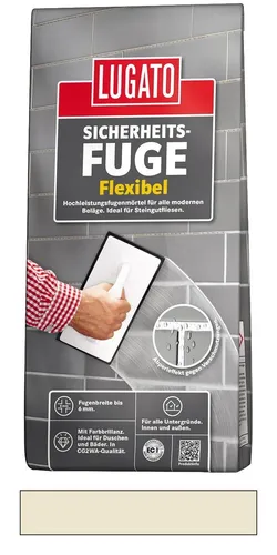 Lugato Sicherheitsfuge Flexibel Flexfugenmörtel bis 6 mm Jasmin 5 kg