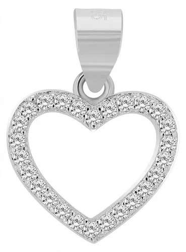 Adelia´s Kettenanhänger eleganter Herz Anhänger aus 925 Sterling Silber