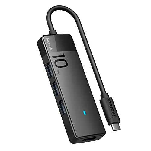 Inateck USB 3.2 Gen 2 Geschwindigkeit, USB-C zu USB Hub mit 4 USB-A-Anschlüssen, HB2025