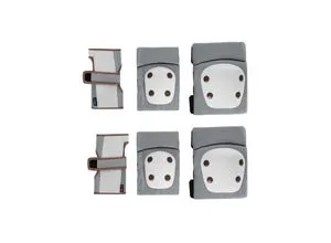 Kikkaboo Kinder Schutzausrüstung, 6-teiliges Protektoren-Set, Größe XS bis 25 kg grau