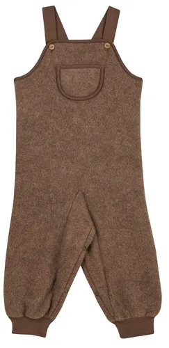 Finkid Keinu Wool Latzhose in Cocoa - Größe 70/80 für Kinder - Die Finkid Keinu Wool Latzhose aus kuscheligem Wollfleece bietet höchsten Tragekomfort. Elastische Bündchen und eine praktische Druckknopfleiste erleichtern das Wickeln und machen sie zum idealen Begleiter für aktive Kleinkinder.