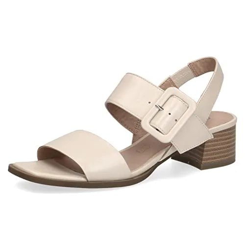 Caprice Sandalette beige 40 EU - Elegante Sandalette in CREAM PERLATO, ideal für stilvolle Sommerausflüge und bequemes Tragen.