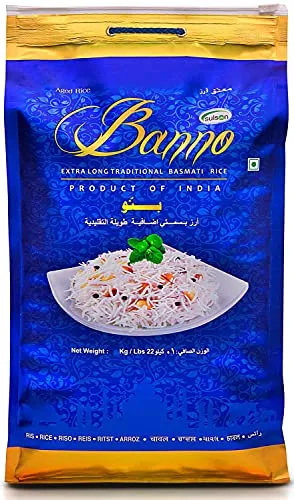 Banno Extra Langkörniger Duftender Basmati Reis (10 KG)