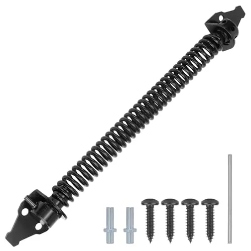 QWORK® 36cm Automatischer Türschließer mit Einstellstift, Federlänge 25 cm