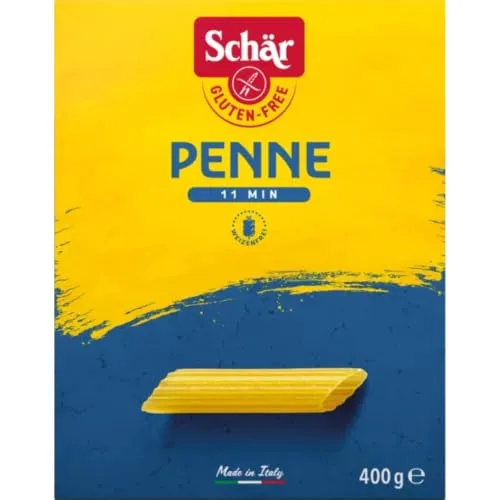Schär Penne glutenfrei, 400 g – Glutenfreie Pasta aus Mais- und Reismehl, ideal bei Zöliakie & Glutenunverträglichkeit