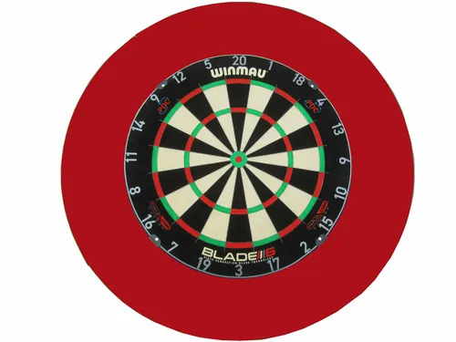 Winmau Blade 6 Triple Core Dartscheibe mit Surround Rot