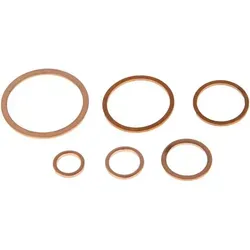 Tecuro - Kupfer - Flachdichtung, Dichring, Für Ölinstallation - 33,3 X 39 X 1,5 Mm - 1 Zoll - Dn 25