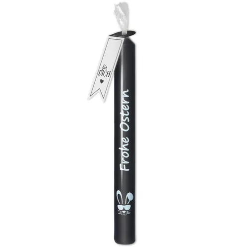 Goodtimes Kerze Schwarz mit Weißem Hasen 