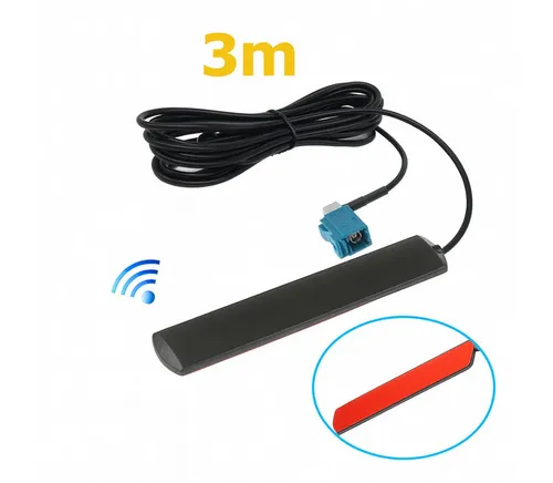 Bolwins A80 Auto KFZ DAB FM Radio Antenne Fakra Windschutzscheiben 3m Autoradio-Scheibenantenne