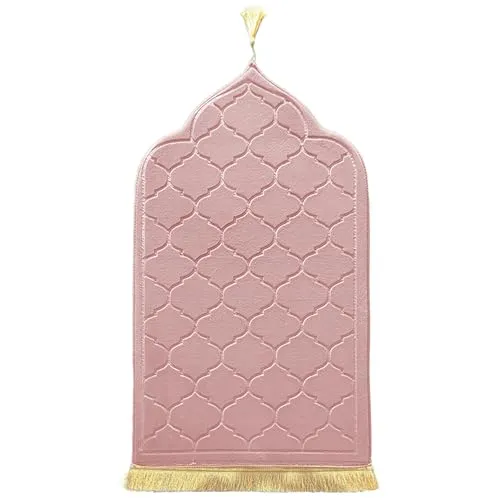 LAVAMOND Gepolstert Gebetsteppich Türkischer Stil Seccade Weich Prayer Mat für Eid Reisen Ramadan Islamischer Muslimische Matte Muslim Gebets Beten Teppich Herren Damen