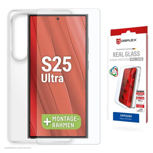 DISPLEX Panzerglas (10H) + Schutzhülle für Samsung Galaxy S25 Ultra 02079