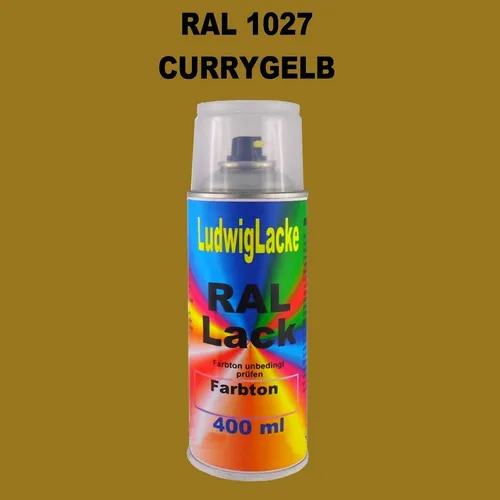 RAL 1027 CURRYGELB Seidenmatt 400 ml 1K Spray