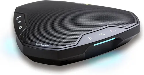 Konftel EGO mobiles Konferenzsystem schwarz - Freisprechanlagen mit LCD-Display für aktive Funktionen, einfaches Bluetooth-Pairing und HD-Audio für optimale Klangqualität.