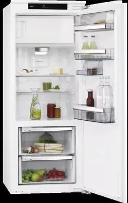 AEG Einbaukühlschrank SFE814D9ZC - 140 cm mit Null-Grad-Schublade - Kühlschrank mit 187 L Volumen, 4-Sterne-Gefrierfach und innovativer 360°Cooling-Technologie für gleichmäßige Kühlung. Ideal für frische Lebensmittel und Geruchsminderung dank Clean Air Control.