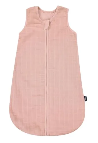 Kinderhaus Blaubär Alvi Babyschlafsack & Windel Blaubaer | Sommerschlafsack atmungsaktiv | Leichter Kinderschlafsack 100% Baumwolle waschbar | Baby Schlafsack ärmellos | Babyschlafsack Neugeborene