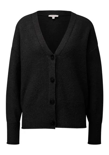 s.Oliver Strickjacke - Entspannt und stilvoll - Strickjacke für Damen mit V-Ausschnitt und Knopfleiste, ideal für lässige Outfits und gemütliche Abende.
