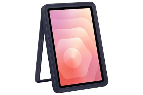 SAMSUNG Frame Cover für Galaxy Tab S11 – Navy - Tablet Bookcover mit robustem Schutz und ausklappbarem Standfuß für komfortables Video-Streaming und Arbeiten im Hoch- und Querformat.