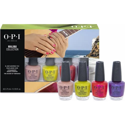 OPI Malibu Gel-Effekt-Nagellack Set x4 – 3,75 ml - Nagellack Set mit 4 Gel-Effekt-Farben für langanhaltenden Glanz und professionelle Maniküre zu Hause.
