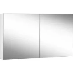 Schneider EASY Spiegelschrank, ohne Beleuchtung, 2 Türen, Bandung links u. rechts, 1295x120x700mm, 177.130.00.02, Ausführung: ohne Steckdose