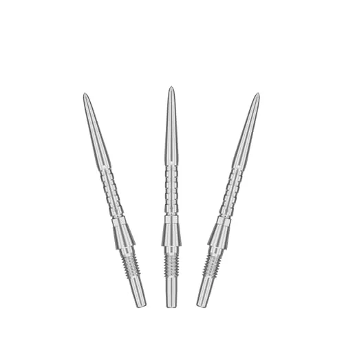 TARGET Darts Swiss Point Storm Dartspitzen, Surge (3er Pack Spitzen-Set) 26MM -Silber | Wechselbare Dartspitzen, Swiss Storm Spitzen, Profi Dart Zubehör