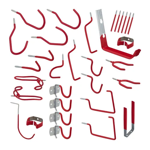 Wandhaken Werkstatt, Gartengeräte Aufhängung 32er Set, Leiterhaken Reifenhalter