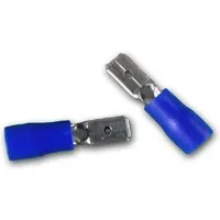 BLANKO 50er Set Flachstecker Blau 47x08mm 15-25mm²