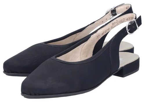 Rieker Damen Slingpumps 43161 - Elegante Absatzschuhe für jeden Anlass - Klassische Slingpumps mit flachem Absatz, ideal für den Alltag und besondere Anlässe. Aus Kunstleder mit bequemer PU-Sohle für angenehmen Tragekomfort.