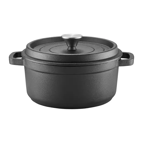 AMBITION Gusseisen Schmortopf mit Deckel 20 cm