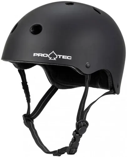 Pro-Tec Low Pro Helm - Schwarz - Stylischer Skatehelm für Erwachsene, Größe S/M. Mit robuster ABS-Hülle und optimaler Passform für Sicherheit und Komfort beim Skateboarding.
