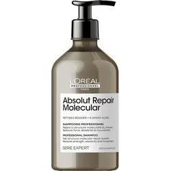 L'Oréal Professionnel Série Expert Absolut Repair Molecular Shampoo 500ml - Shampoo für stark geschädigtes Haar, repariert 2 Jahre Haarschäden in nur einer Anwendung und stärkt die Haarstruktur mit Peptidbonding und Aminosäuren.