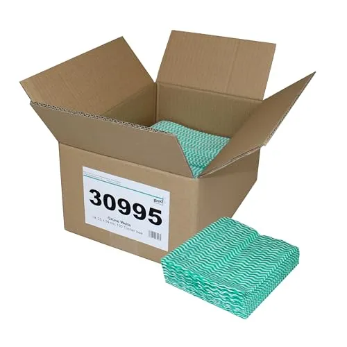 Allzwecktücher-Wischtücher-Spültücher | grün-weiß | ca. 25x34 cm | Viskose/Polyester 100