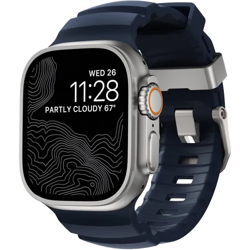 NOMAD Rocky Point Band für Apple Watch 42/44/45/49 mm - Smartwatch Ersatzarmbänder mit wasserfestem, atmungsaktivem Design und hoher Stabilität. Ideal für aktive Nutzer, die eine robuste Lösung suchen.