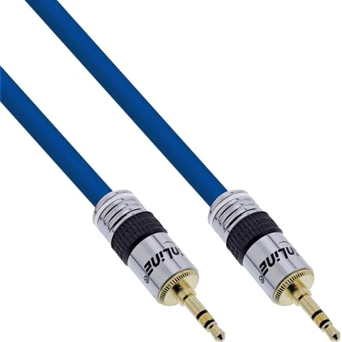InLine 99953P Klinken-Kabel PREMIUM, 3,5mm Stecker / Stecker, 3m