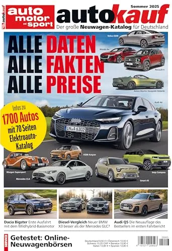 autokauf 03/2025 Sommer: Der große Neuwagen-Katalog für Deutschland