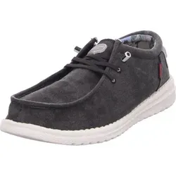FUSION Washed Canvas Schuhe Herren schwarz 43 - Sneaker mit ultra flexiblem Tragegefühl und individuell einstellbarer Stretchschnürung für optimalen Komfort. Ideal für entspannte Freizeitaktivitäten und stylische Outfits.