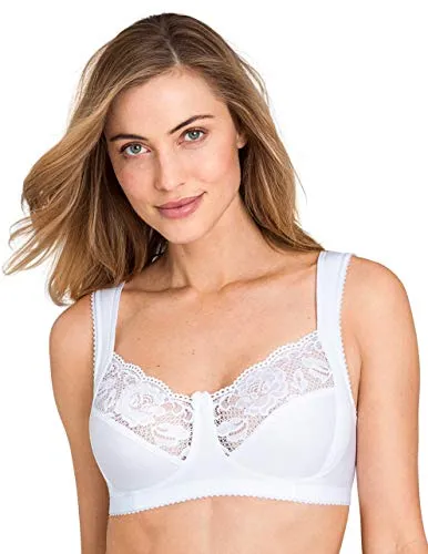 Miss Mary of Sweden Lovely Lace bügelloser Vollschalen-BH 80B Weiss - Funktionsunterwäsche mit hervorragendem Halt und Tragekomfort, wattierten Komfortträgern und atmungsaktivem Materialmix für den perfekten Alltags-BH.