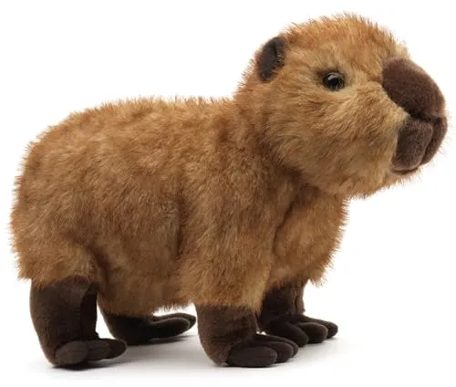 Uni-Toys Kuscheltier Capybara - 27 cm - Kuscheltiere: 100% recyceltes Füllmaterial und das wohl entspannteste Plüschtier, ideal als Kuschelfreund oder stylische Deko für Capybara-Fans.