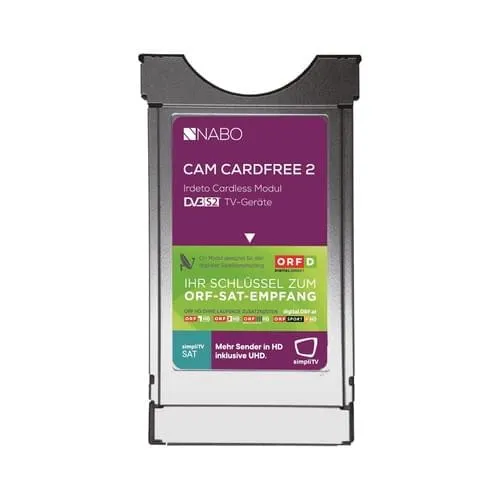 NABO CAM CARDFREE 2 ORF DIGITAL DIREKT Irdeto CI+ Modul