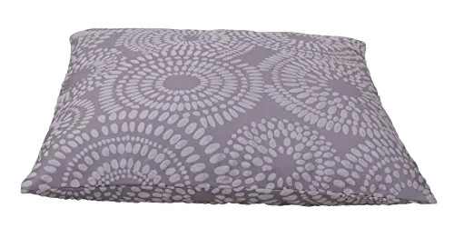 Kissenbezug 40x40 grau Retro Kreise Kissenhülle Dekokissen Sofakissen