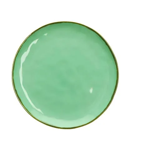 THUN ROSE & TULIPANI - Flachteller Konzert Grün Wasser