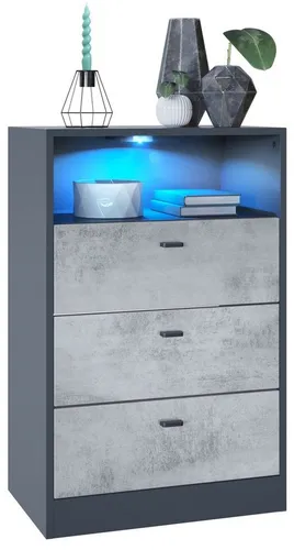 Vladon Kommode Pino V2 in grau von Vladon