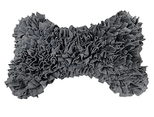 Nobby Schnüffelmatte Bone grau 70x50 cm für Hunde – Rutschfest & Waschbar - Interaktives Spielzeug für Hunde in verschiedenen Größen. Ideal zur Förderung der Beschäftigung und für stundenlangen Spielspaß.