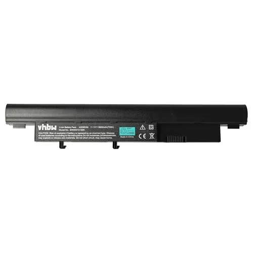 vhbw Akku kompatibel mit Acer Aspire 3410, 3410G, 3750, 3750G, 3810, 3810T, 3810T-351G25 Notebook (6600mAh, 11,1V, Li-Ion)