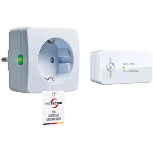 PROTECTOR ASF-410 Funk Abluftsteuerung - Fensterschalter mit neuem magnetlosen Sender für sichere Steuerung von Dunstabzugshaube & Kamin. Schützt vor gefährlichen Gasen und bietet eine 3-Jahres-Batterielaufzeit.