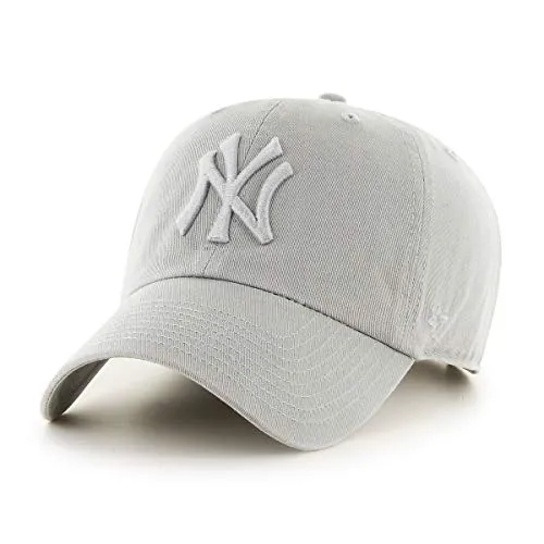 '47 Brand RGW17GWS Clean Up Tonal Strapback NY Yankees Grau Grau, Size:ONE Size